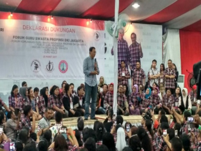 Forum Guru Swasta DKI Deklarasikan Dukungan Bagi Ahok-Djarot