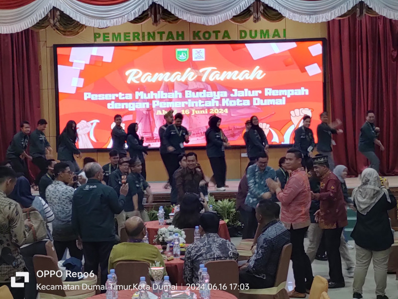 KRI Dewaruci Tiba, Pemko Dumai Jamu Prajurit dan Laskar Rempah MBJR