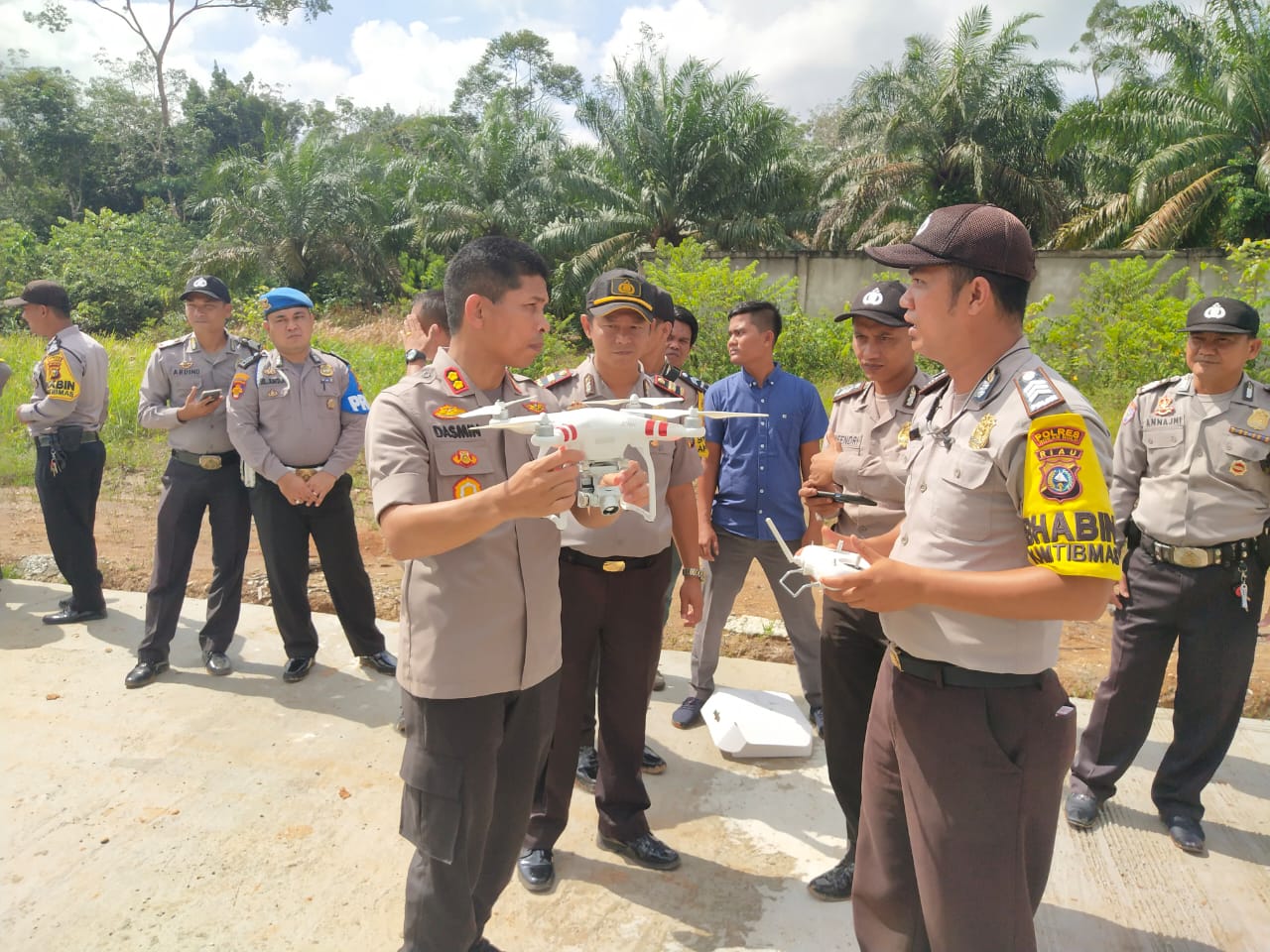 Polres Rohul Latih Personilnya Gunakan Drone dan Mesin Air
