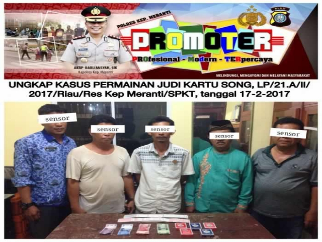 Memalukan, Oknum PNS di Meranti Ditangkap Polisi saat Berjudi
