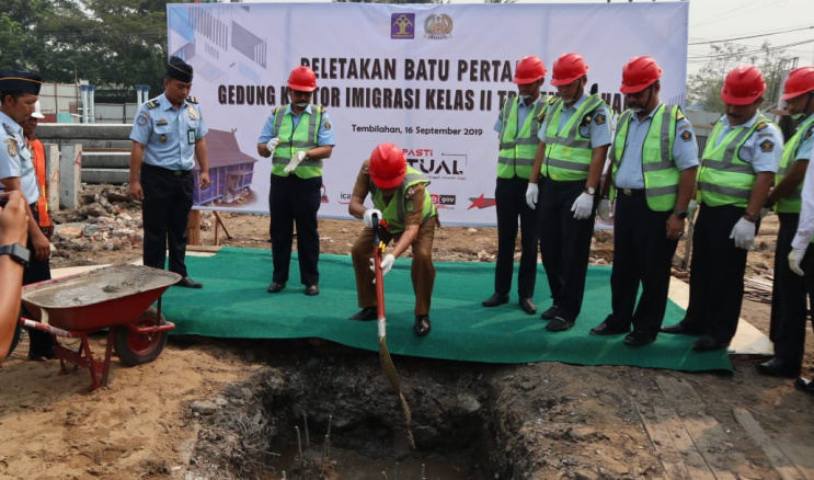 Gedung Kantor Imigrasi Kelas II TPI Tembilahan Direnovasi