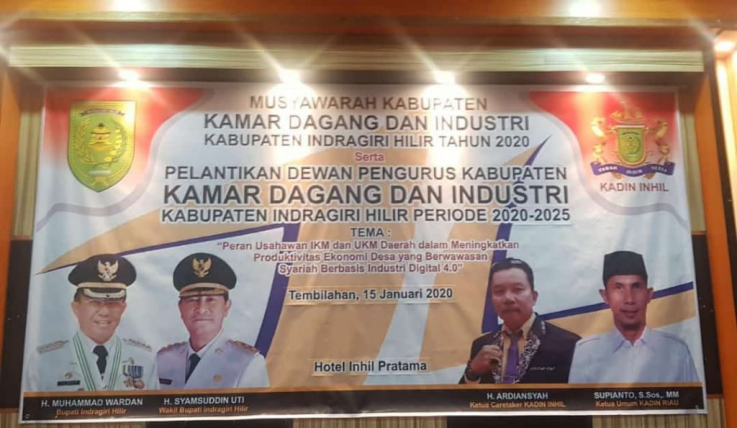 Pengurus Kadin Inhil Periode 2020-2025 Resmi Dilantik