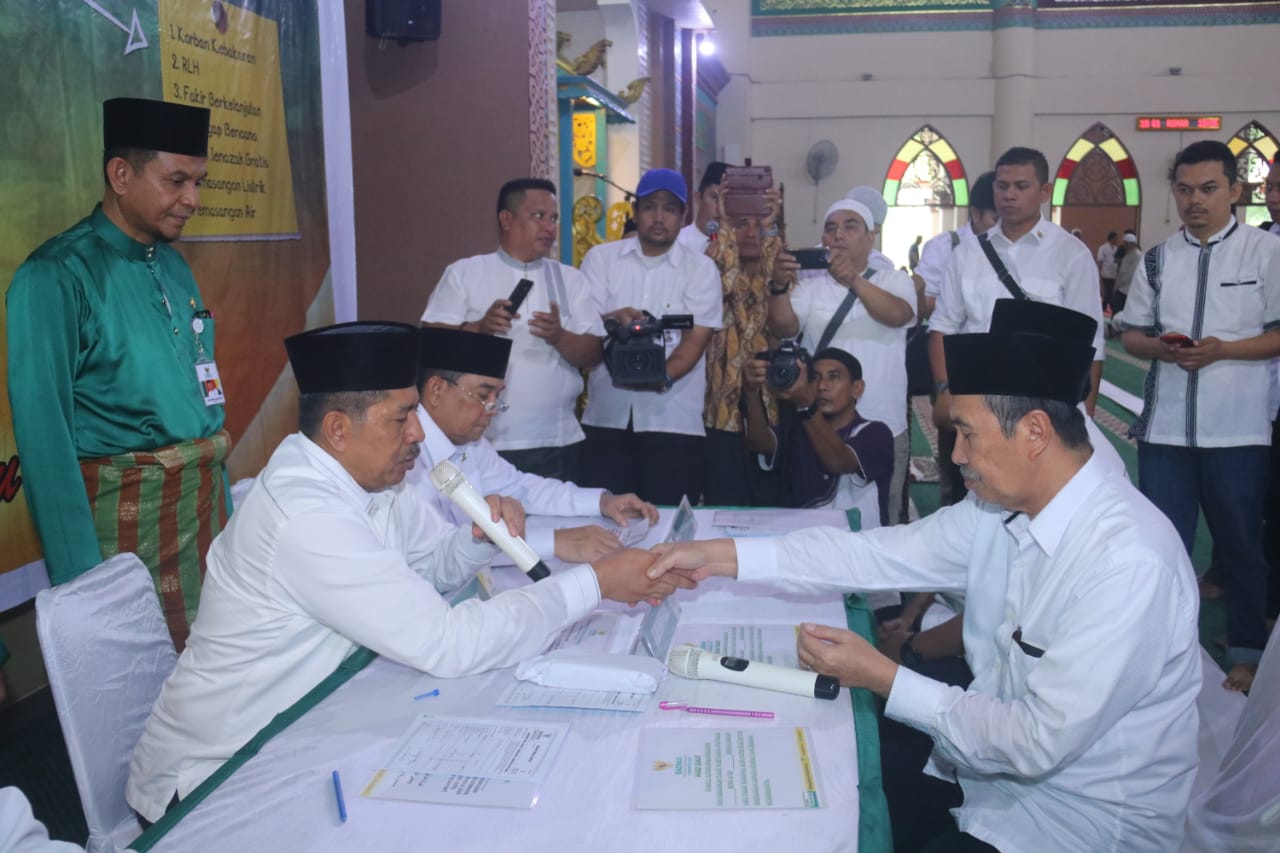 Gemar Berzakat ke Enam di Siak Dipadati Ratusan Masyarakat