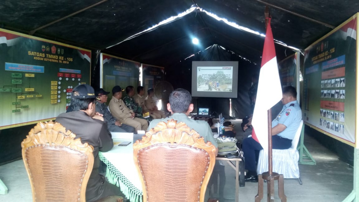 Sebelum Penutupan, Kodim 0314/Inhil Lakukan Pemaparan Terlebih Dahulu Kepada Danrem 031/WB