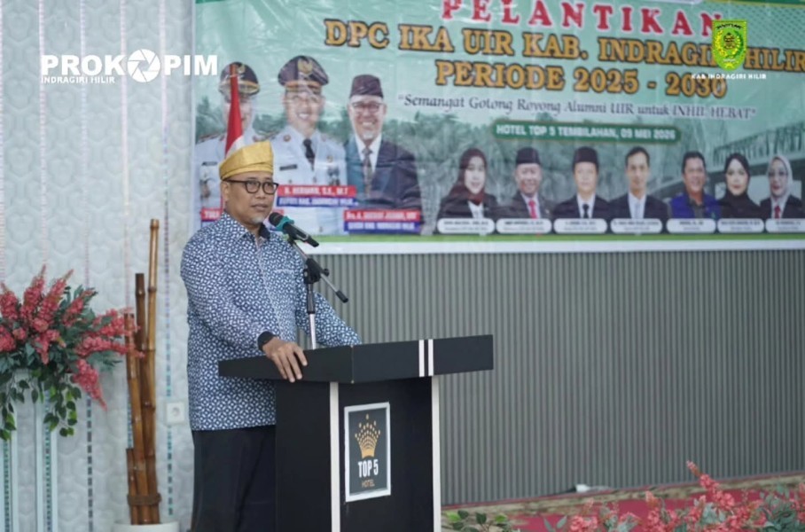 Sekda Inhil Hadiri Pelantikan Pengurus DPC IKA UIR Periode 2025-2030