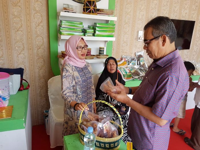 Bupati Mursini Kunjungi Stand Bazar Kabupaten Kuansing