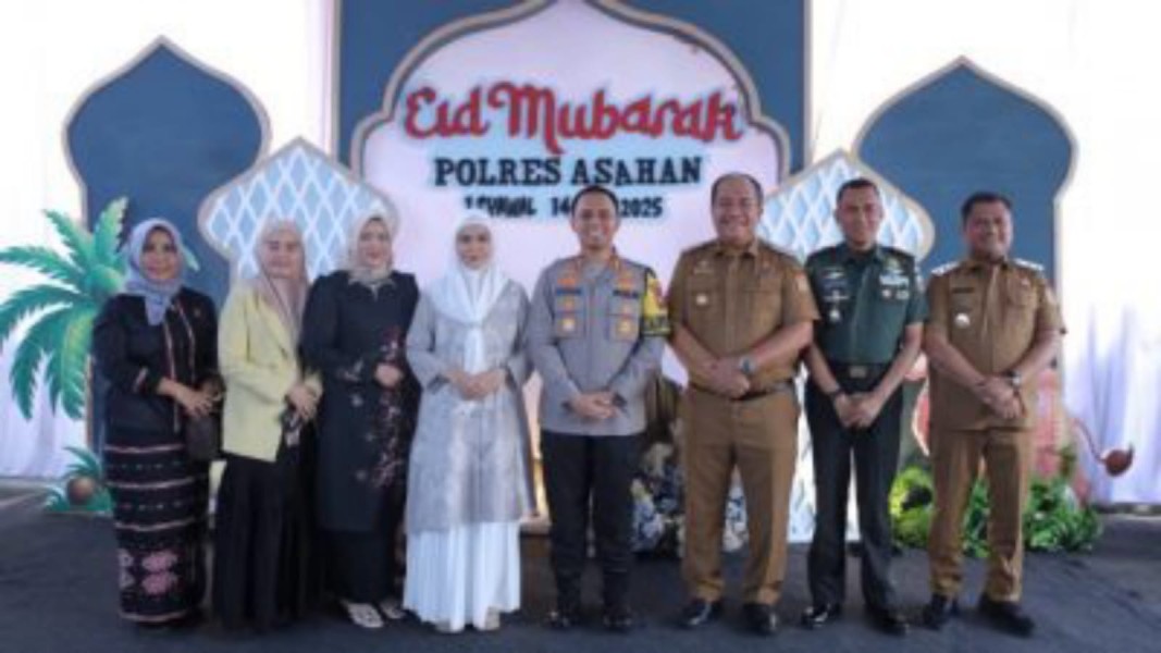 Bupati dan Wakil Bupati Asahan Bersama OPD Hadiri Open House Halal Bihalal Kapolres Asahan