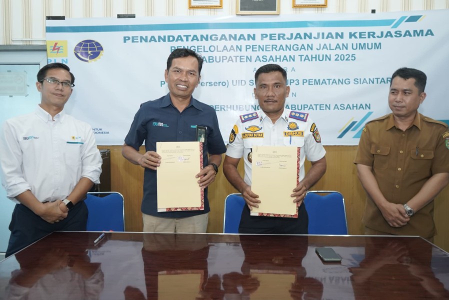 Tingkatkan Kualitas Pelayanan, Dishub Asahan dan PT. PLN  Lakukan Kerjasama Pengelolaan PJU