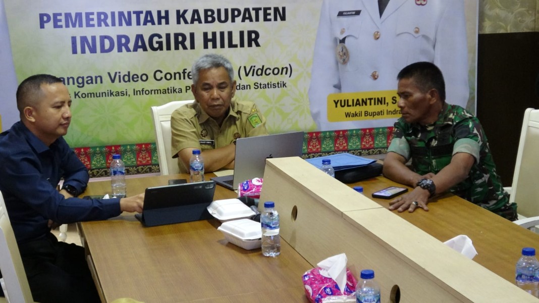 Pemkab Inhil Ikuti Rakoor Pengendalian Inflasi Daerah Tahun 2025
