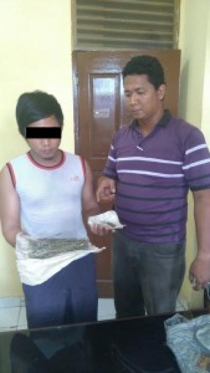 Membawa Ganja Buruh Rekanan Wilmar Grup Diamankan Tim Opsnal Unit Reskrim Polsek Medang Kampai