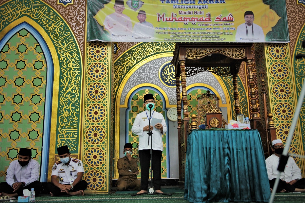 Pemko Gelar Tabligh Akbar Memperingati Maulid Nabi Muhammad SAW 1442 H