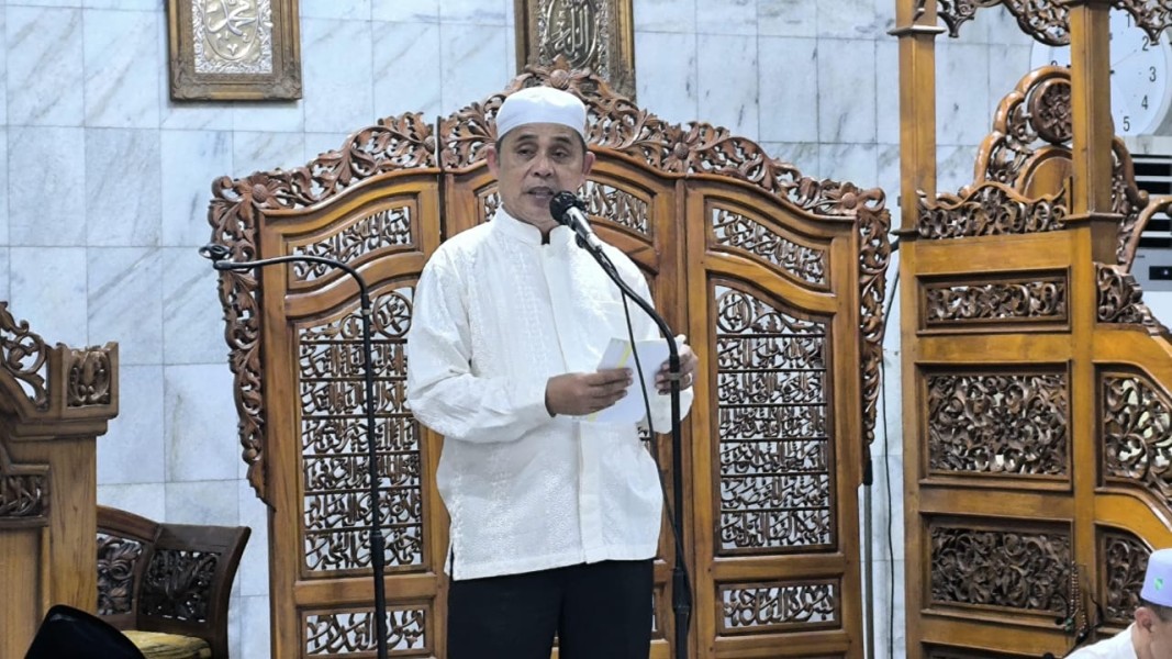 Bupati Inhil Hadiri Peralihan Tahun Baru Islam 1447 Hijriah Di Masjid Agung Al-Huda