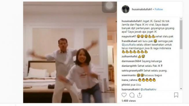 Jadi Sorotan Ketika Wapres Dan Cucunya Muncul Di Tik Tok