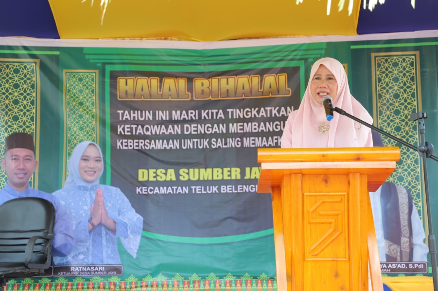 Wabup Inhil Sambangi Masyarakat Sumber Jaya, Pererat Tali Silaturahmi Dalam Momentum Halal Bihalal