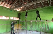 Ciptakan Lingkungan Belajar yang Layak, TMMD 129 Bojonegoro Rehab Ruang Kelas SD Kesongo