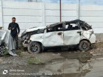 Musibah Kendaraan Jalan Lintas Sipirok - Tarutung, Unit Gakkum Satlantas Polres Tapanuli Utara Siap Layani 24 Jam