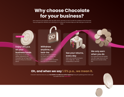 Chocolate Finance launches Chocolate Business to help companies put idle cash to work