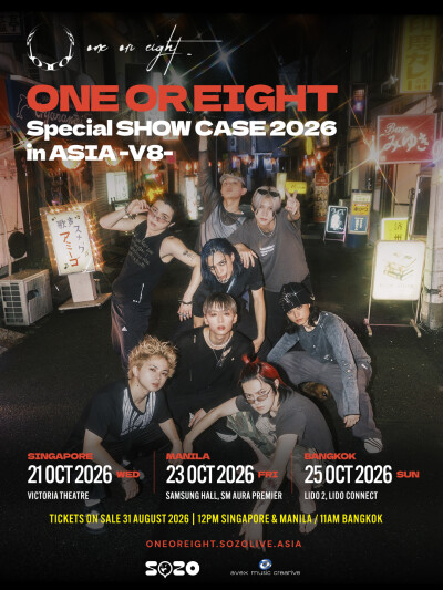 ONE OR EIGHT Set to Ignite Southeast Asia with 