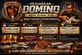 ORADO Dumai Gelar Domino 2026, Hadiah Jutaan dan Kesempatan ke Level Nasional