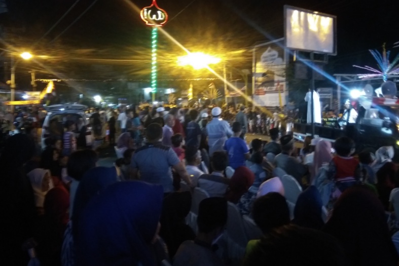 Ribuan Masyarakat Tembilahan Padati Arena Pawai Takbir Idul Adha 1439 H