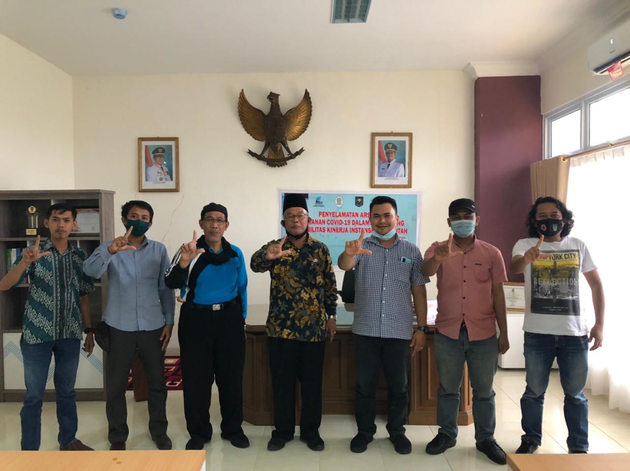 DPAD dan PWI Inhil Siap Bersinergi Galakkan Literasi