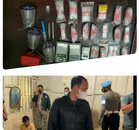 Razia Gabungan, 7 Orang dan Sejumlah Alat Hisap Sabu Diamankan Polres Labuhanbatu
