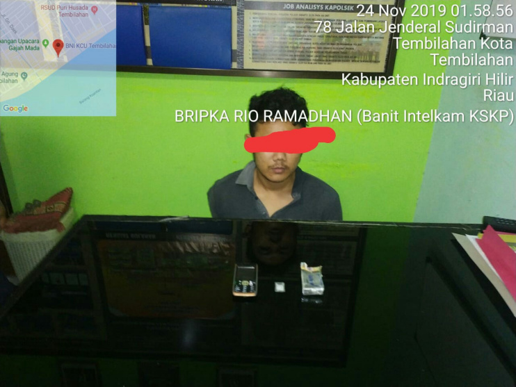 KSKP Tembilahan Amankan Seorang Pria Diduga Pengedar Narkoba