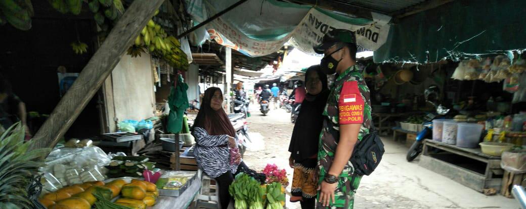 Perang Melawan Covid-19, Serda Boby Rahman Sosialisasi Pencegahan
