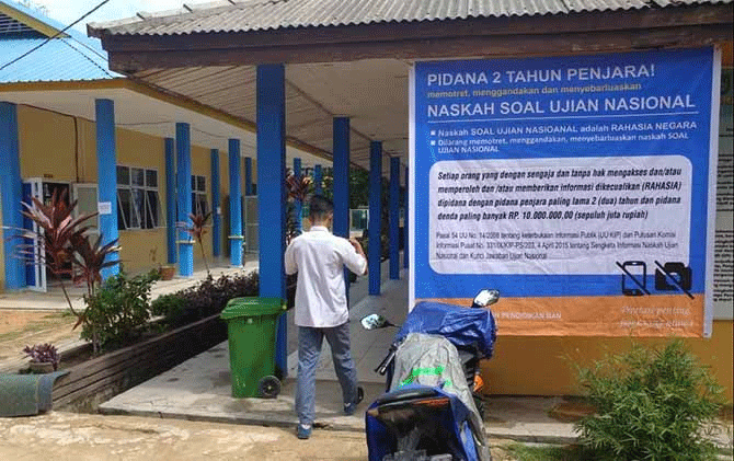 UNBK di SMA Negeri 10 Batam Berjalan Lancar