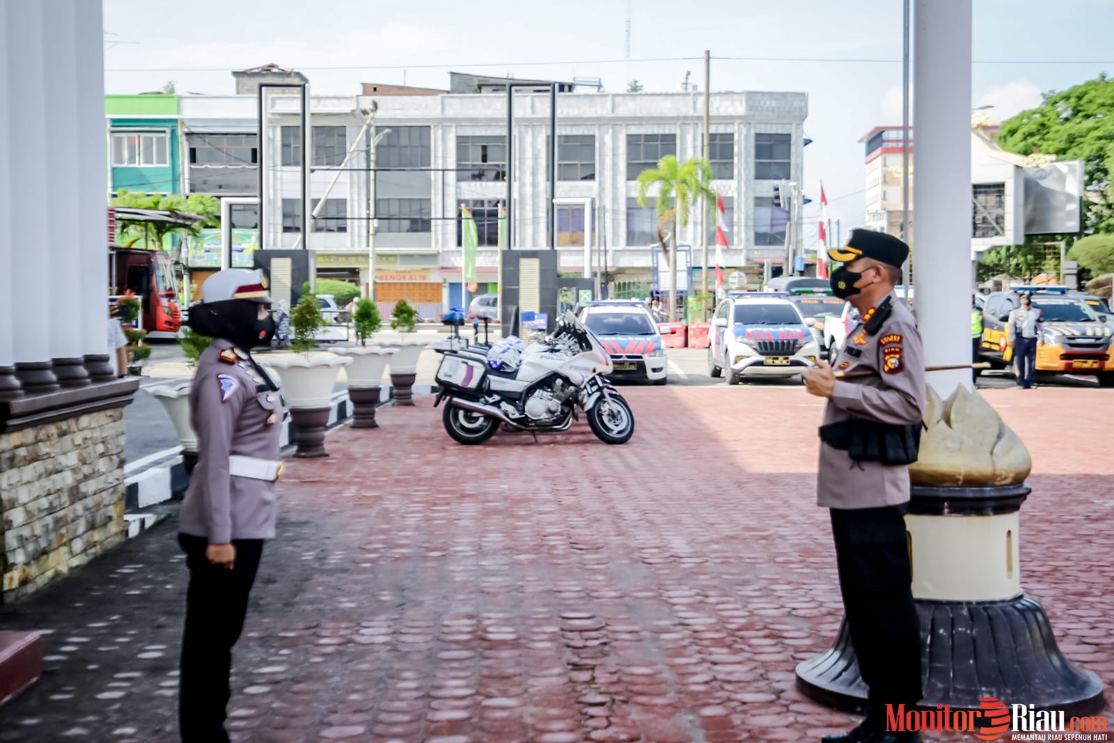 Kapolres Dumai Pimpin Apel Gelar Pasukan Operasi Ketupat Lancang Kuning 2022