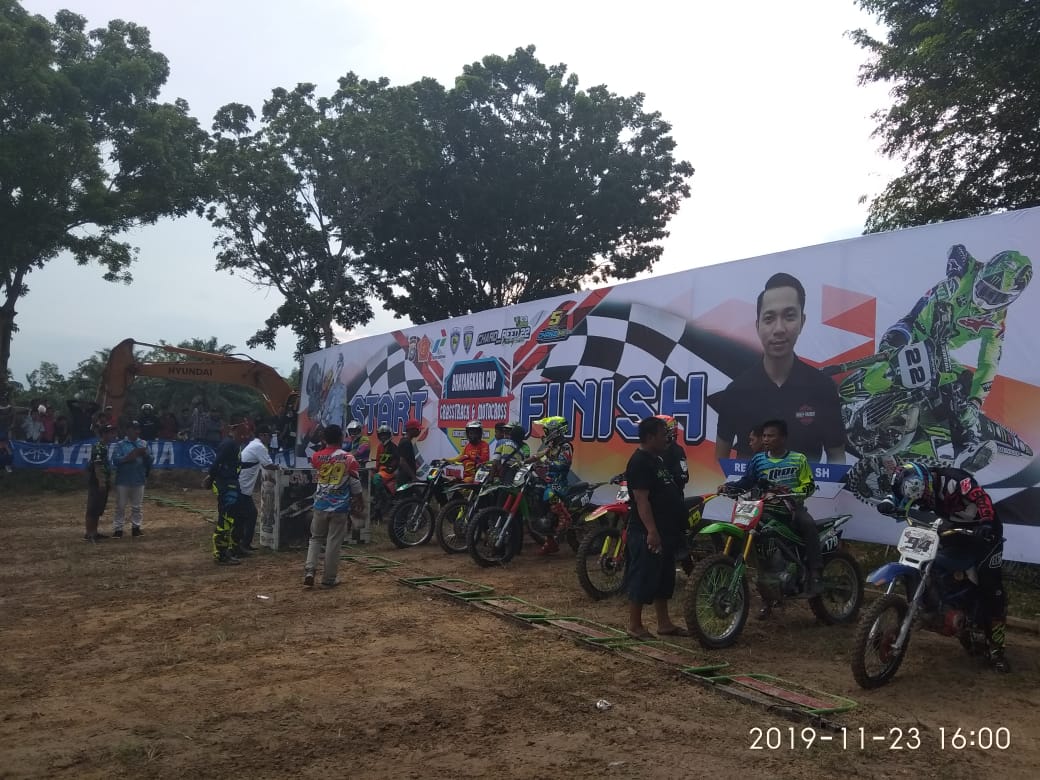 Waka Polres Buka Kejuaraan Grasstrack dan Motocross Kapolresta Dumai Cup II 2019