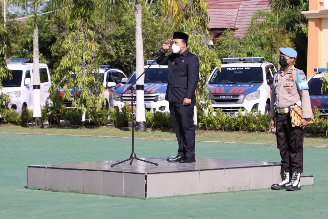 Apel Gelar Pasukan Operasi Ketupat 2022, Ini Pesan Wabup Siak Husni