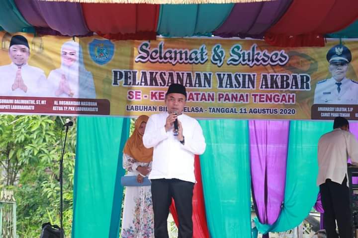 Bupati Labuhanbatu Hadiri Pelaksanaan Yasin Akbar Se-Kabupaten Labuhanbatu