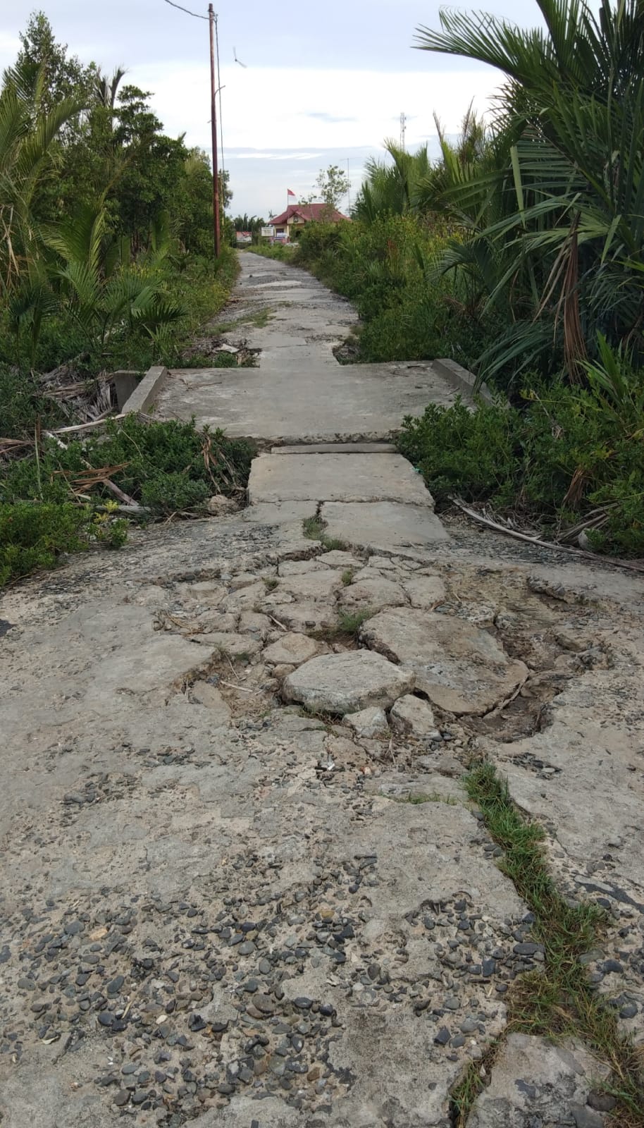 Ruas Jalan Polsek Panipahan Butuh Perhatian Dari Pemkab Rokan Hilir