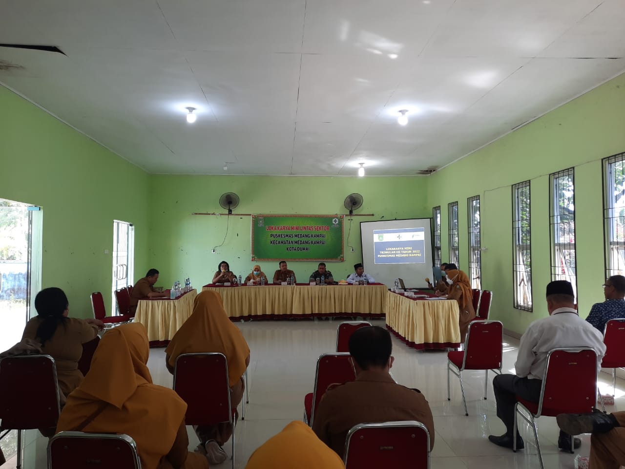 Pelda Hendrianto Wakili Danramil Untuk Hadiri Loka Karya Mini Lintas Sektoral