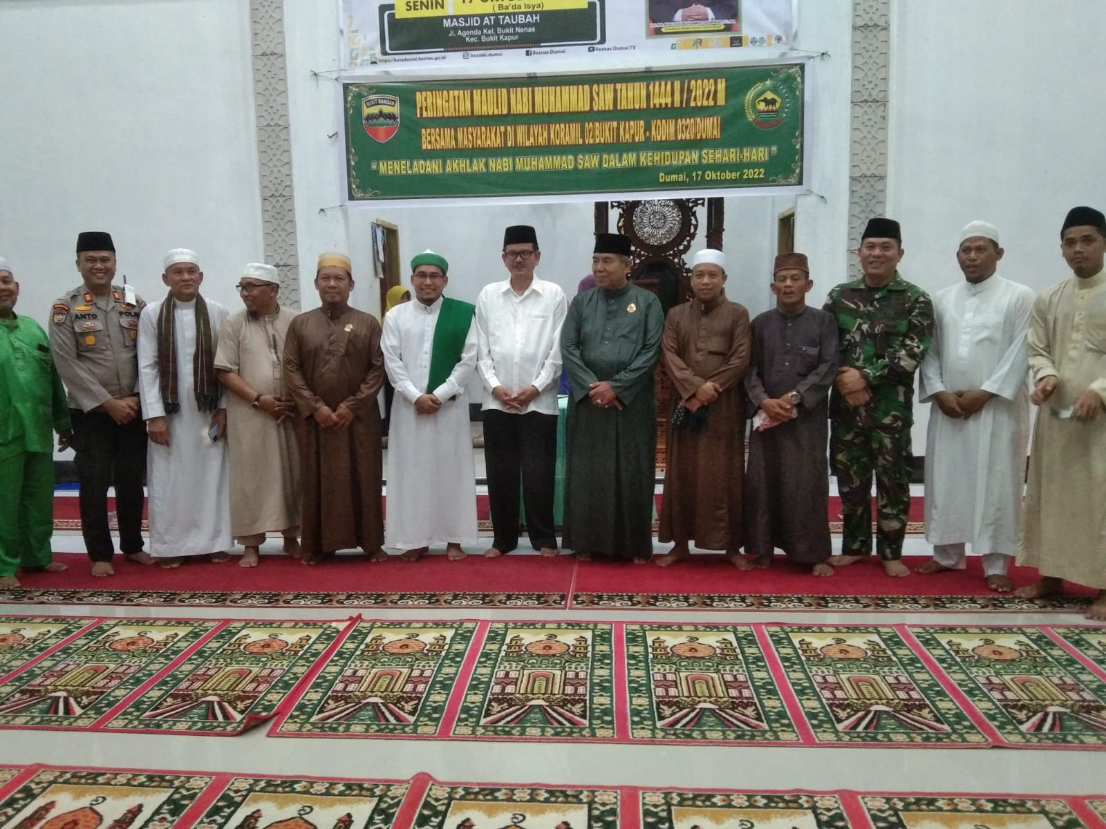 Koramil 02 dan Baznas Gelar Peringatan Maulid Nabi