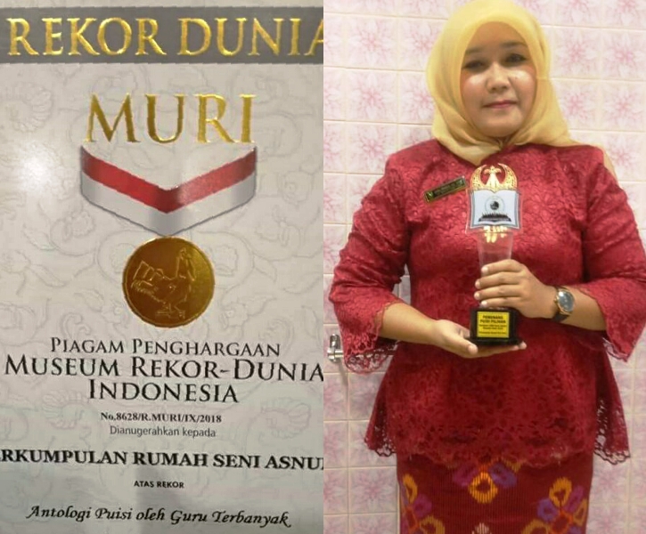 Bunda Arni, Guru SMAN 2 Dumai Ikut Pecahkan Rekor Dunia MURI