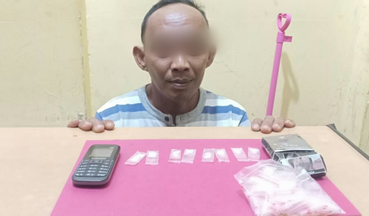 Miliki Sabu Seberat 1,77 Gram, Seorang Warga Tasik Indah di Tangkap Polisi