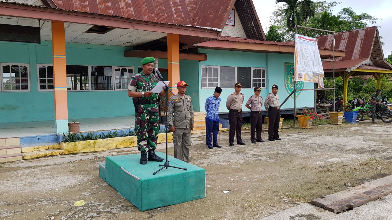 Meski Sibuk TMMD, Danramel 07/Reteh Tetap Sempatkan Diri Pimpin Upacara HKN