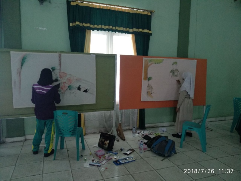 Dandim 0320/Dumai buka Komsos Kreatif Lomba Melukis dan Karikatur