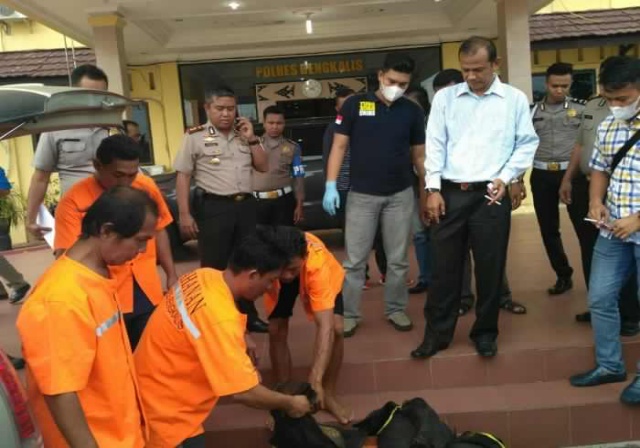 Mantap...!!! Polres Bengkalis Gagalkan Penyeludupan 89 Ekor Trenggiling