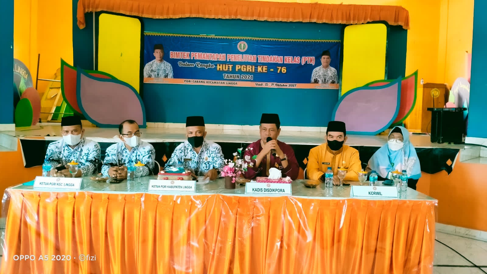 HUT PGRI ke 76, PGRI Kecamatan Lingga Gelar Bimtek PTK
