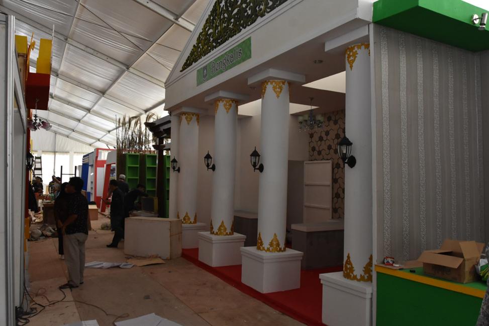 Ikuti Riau Expo 2019, Stand Pemkab Bengkalis Selesai 100 Persen