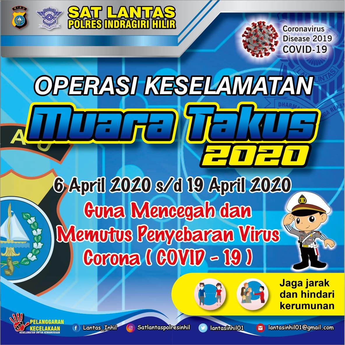 Polres Inhil Gelar Operasi Keselamatan Muara Takus 2020