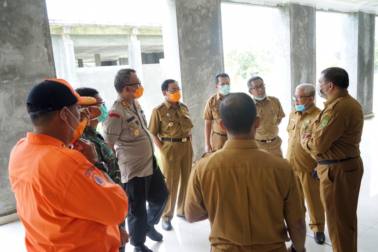 Bupati bersama Tim Gugus Tugas Covid-19 Inhil Tinjau Lokasi untuk Rumah Sakit Khusus Karantina