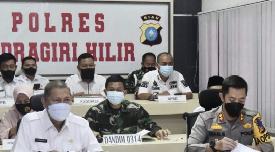 Wabup Inhil Ikuti Rakoor Bersama Kapolri
