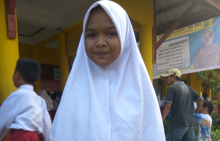 Evio Nurkhairia, Siswa yang Raih Nilai Tertinggi USBN SD/MI se-Inhil