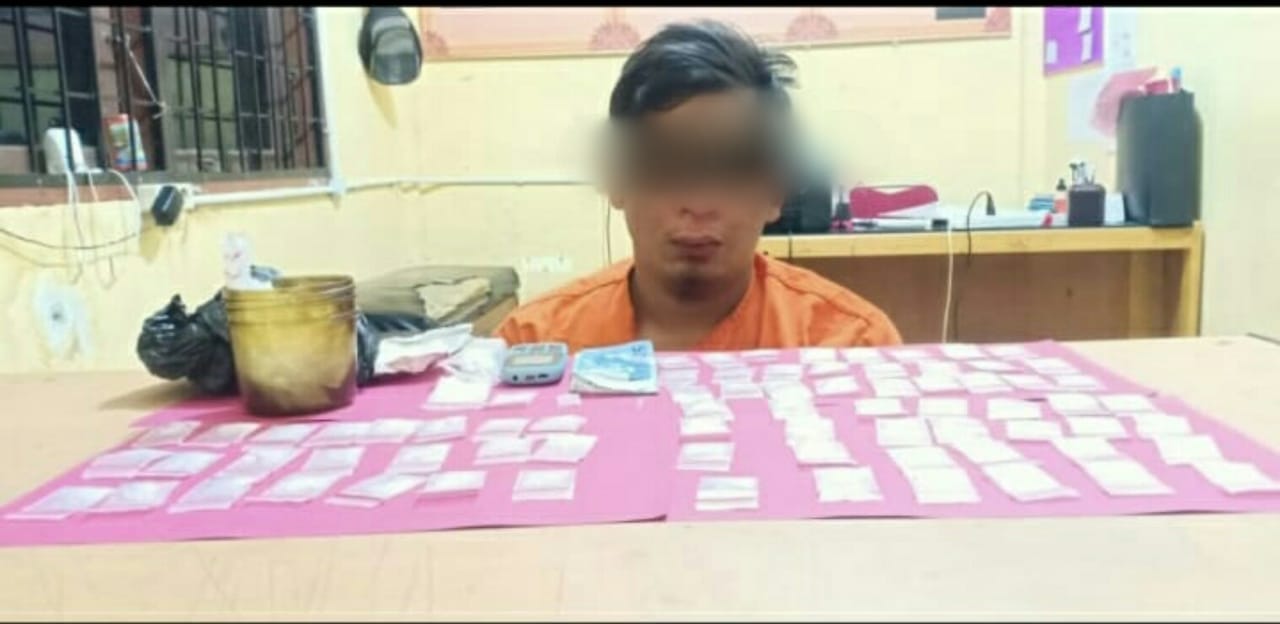 Satres Narkoba Polres Pelalawan Ringkus Tersangka Pengedar Sabu di Kecamatan Ukui 