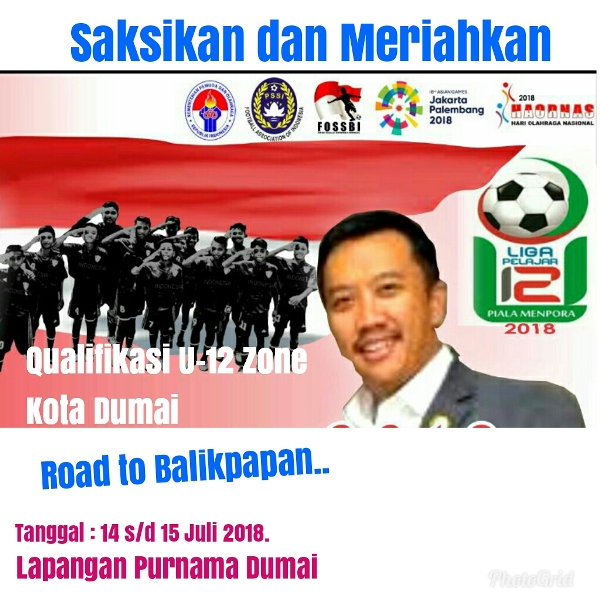 Fossbi Gelar Kualifikasi Menpora Cup U-12 Zona Dumai