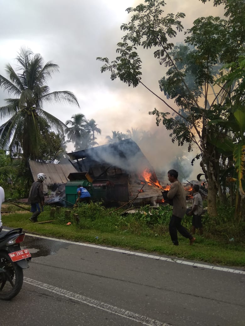 Kebakaran, 1 Unit Rumah di Tembilahan Ludes Jadi Abu
